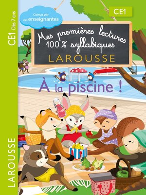 cover image of Premières lectures syllabiques CE1--A la piscine
